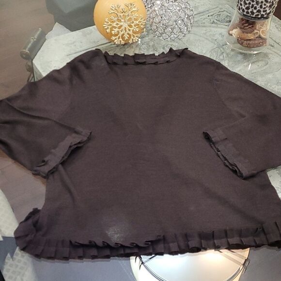 Windsmoor 100%SILK RUFFLED CARDIGAN - Picture 4 of 6